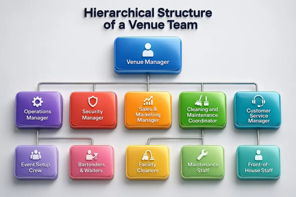 Event Management Venue Team Hierarchical Structure