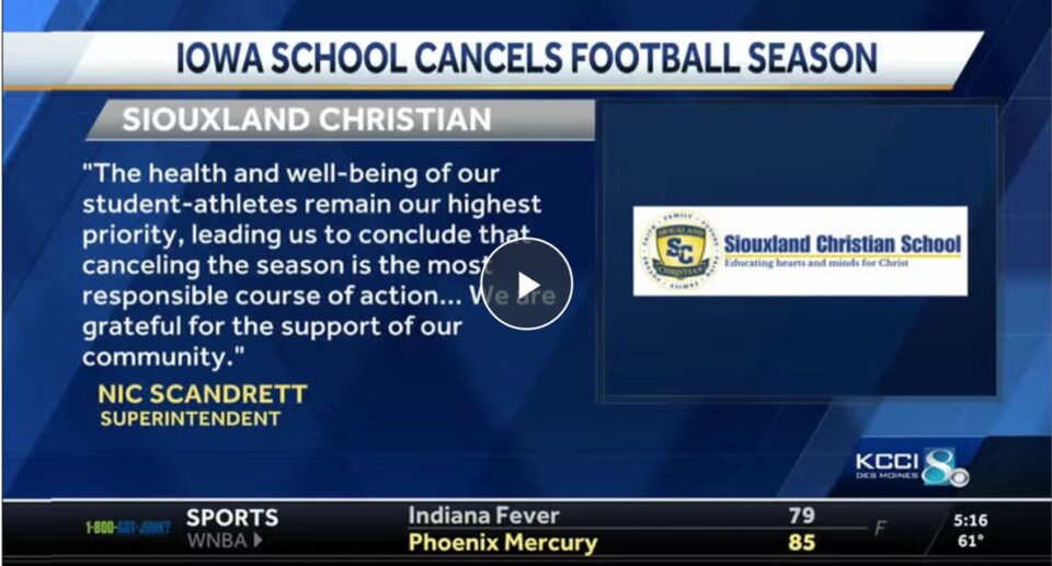 Iowa High School Cancels Football Season