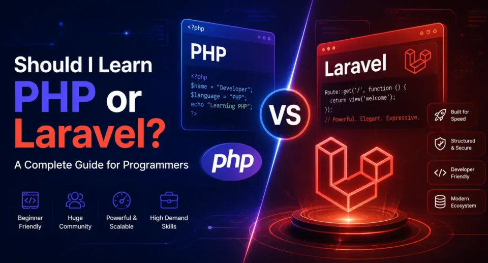 Should I Learn PHP or Laravel? A Complete Guide for Programmers