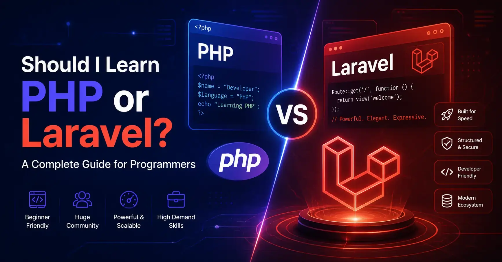 Should I Learn PHP or Laravel? A Complete Guide for Programmers